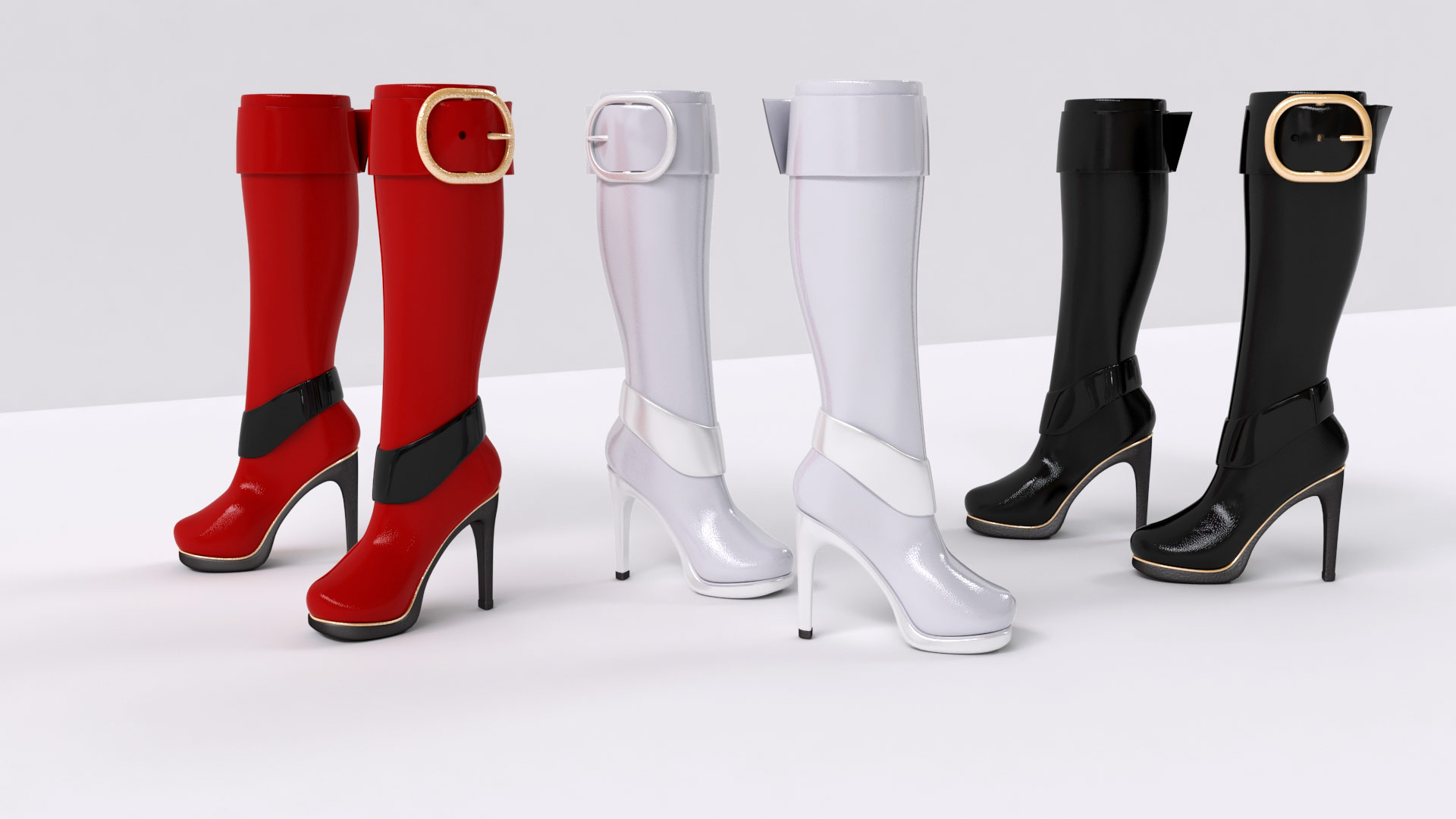  Graphiste Designer 3D freelance : mode et footwear : Modélisation 3D de chaussures, sandales à talon -