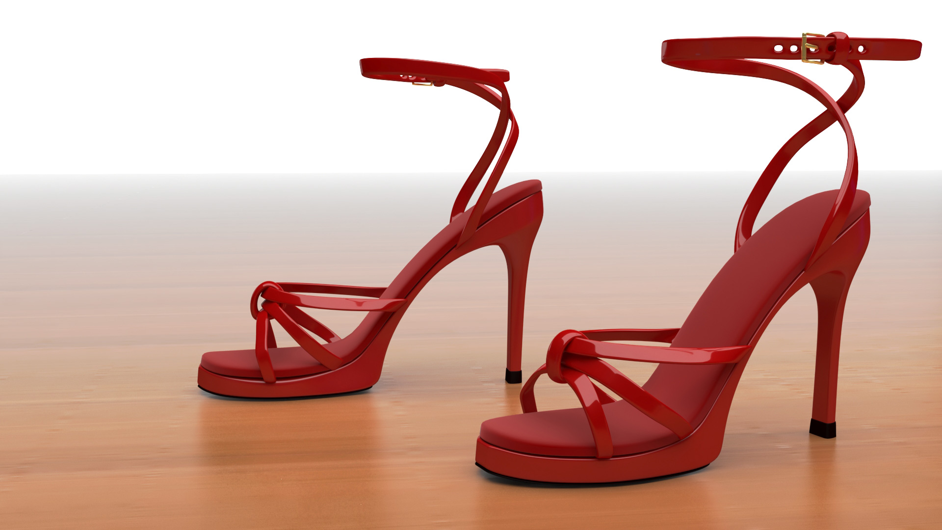 Modélisation 3D de chaussures, sandales à talon -3D freelance