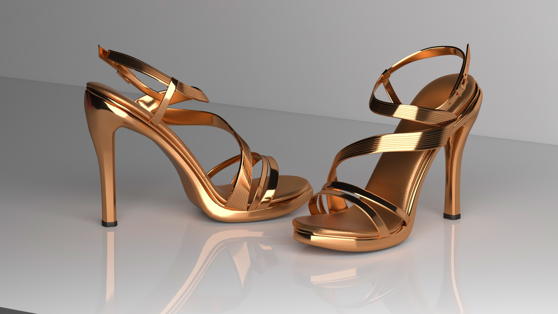 Graphiste Designer 3D freelance : mode et footwear : modélisation 3D de chaussures pour femmes - Graphiste Designer 3D freelance